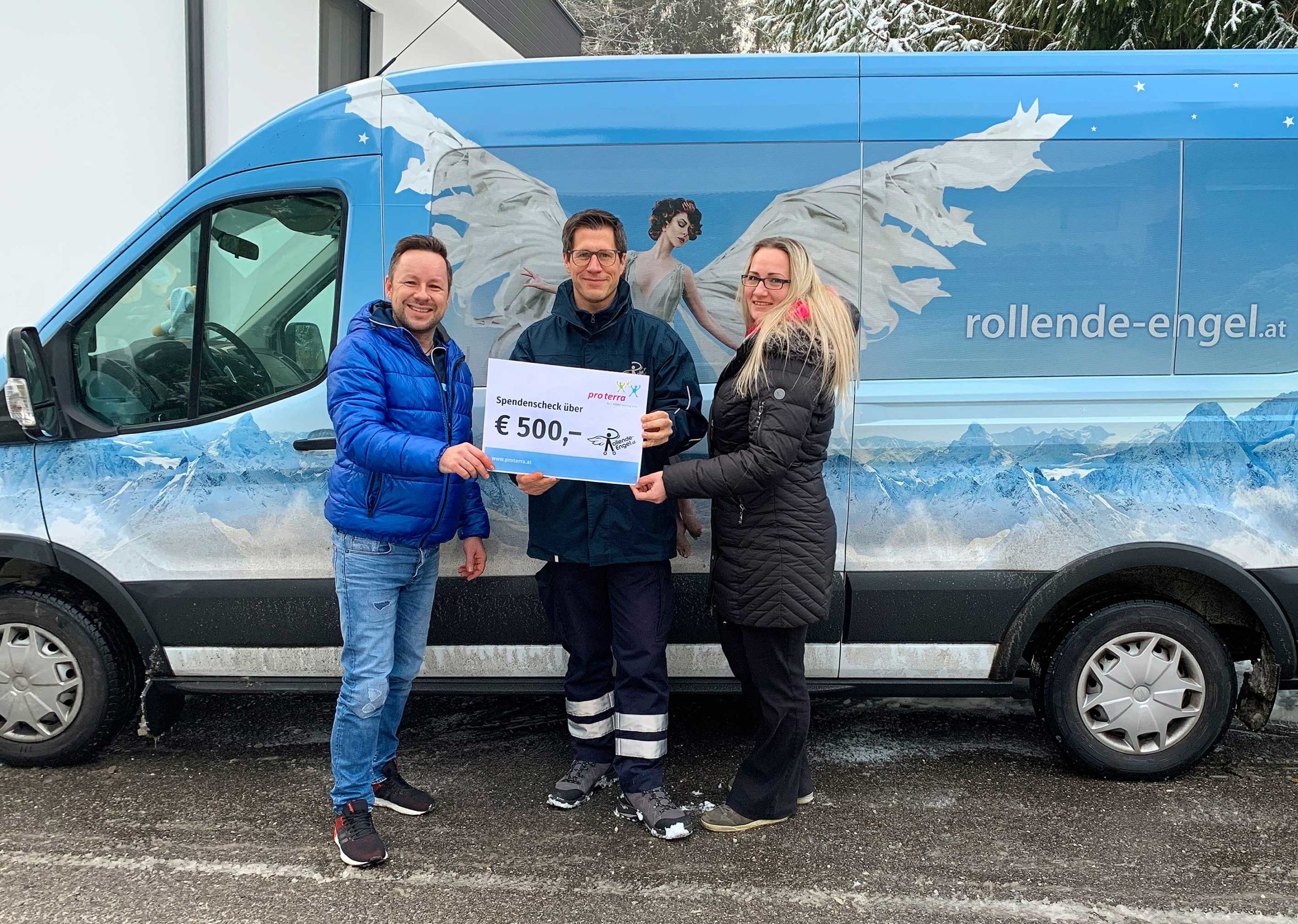 pro terra spendet an Rollende Engel